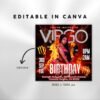 Virgo Birthday Flyer Birthday Girl Happy Birthday Flyer - Image 3