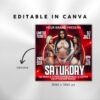 Sexy Saturday Flyer Nightclub Flyer Editable Saturday party - Image 3