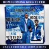 Vote Homecoming King Flyer Homecoming Flyer Campaign Flyer