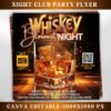 Whiskey Party Flyer Night Club Flyer DJ Party