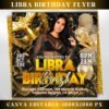 Libra Birthday Flyer Birthday Girl Happy Birthday Flyer