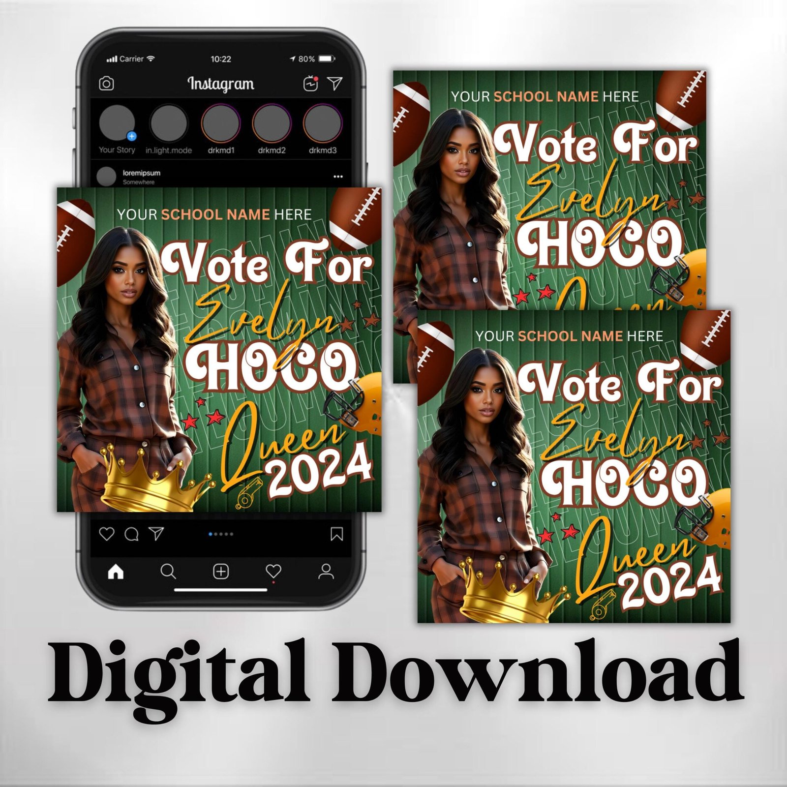 Homecoming Flyer Vote Homecoming Queen Flyer Campaign Flyer - Image 2