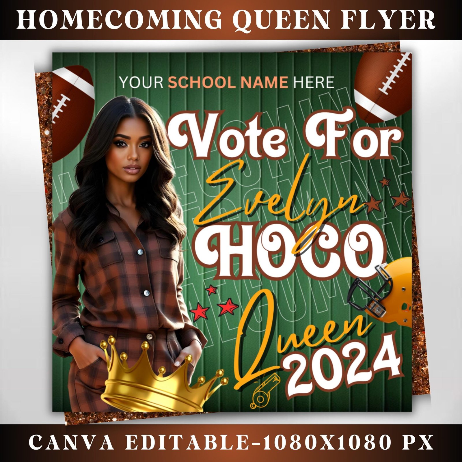 Homecoming Flyer Vote Homecoming Queen Flyer Campaign Flyer