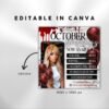 October Booking Flyer Halloween Hair Flyer October Books - Image 3