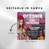 October Booking Flyer Halloween Hair Flyer October Books - Image 3