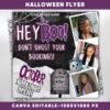 October Booking Flyer Halloween Hair Flyer October Books