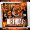 Animated Libra Birthday Flyer Birthday Girl Happy Birthday