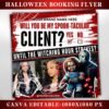 October Booking Flyer Halloween Hair Flyer October Books