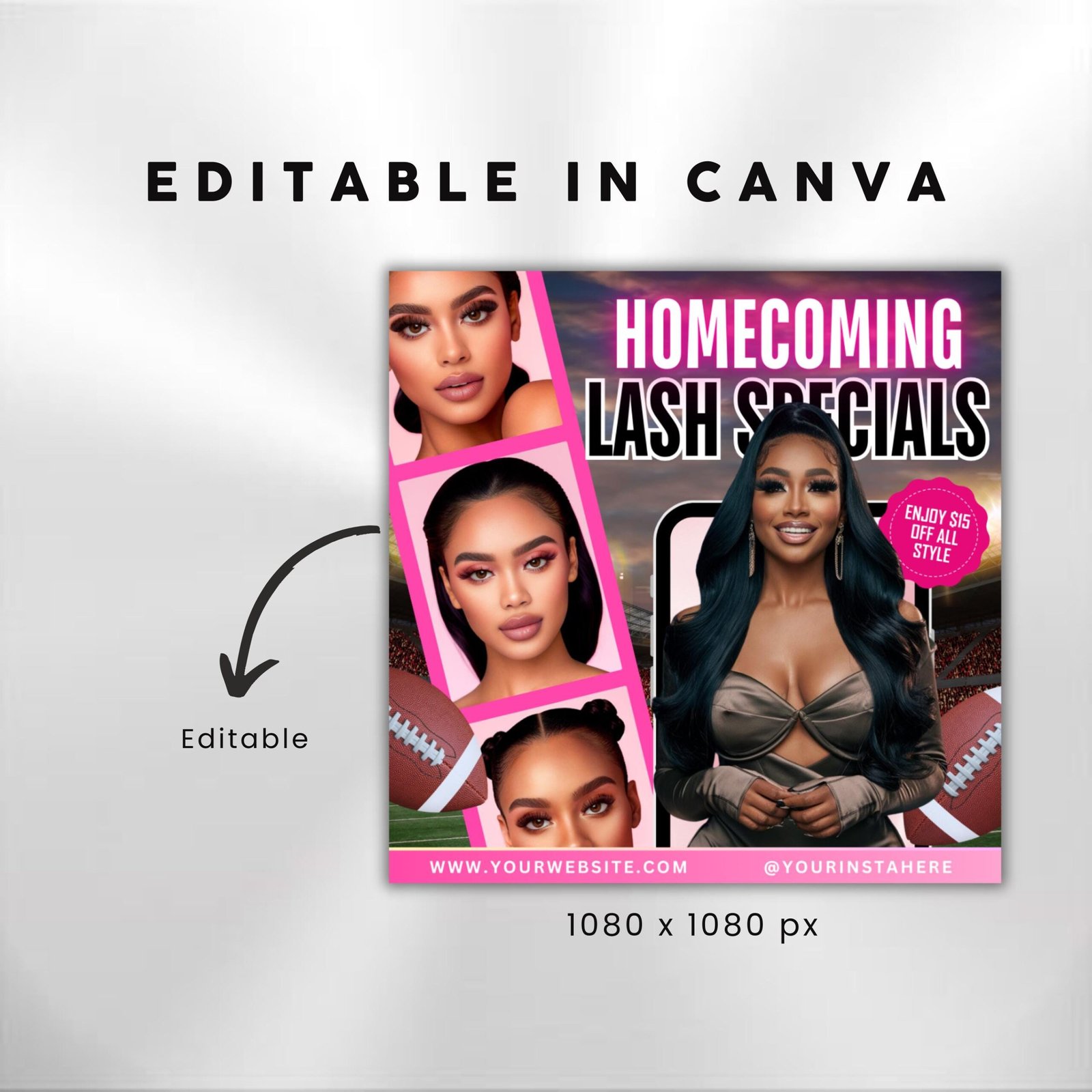 Homecoming Flyer Homecoming Lash Flyer Sale Flyer Lash - Image 3