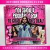 October Booking Flyer DIY Hair Lash Makeup Nail