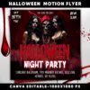 Halloween Motion Flyer Animated Halloween Party Flyer Halloween