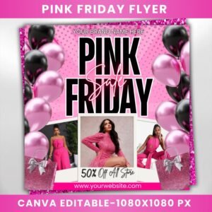 Pink Friday Flyer Pink Friday Sale Flyer Friday