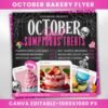 Halloween Flyer October Bake Sale Flyer Bake Shop