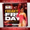 Freaky Friday Party Flyer Editable Friday party Flyer