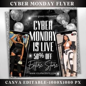 Cyber Monday Flyer Monday Special Sale Monday Bookings