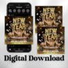New Year Party Flyer 2025 Canva Template Flyer - Image 2