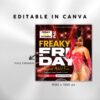Freaky Friday Party Flyer Editable Friday party Flyer - Image 3