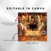 New Year Party Flyer 2025 Canva Template Flyer - Image 3