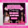 December Booking Flyer December Books Open December Bookings