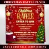 Christmas Raffle Giveaway Flyer DIY Holiday Flyer Giveaway