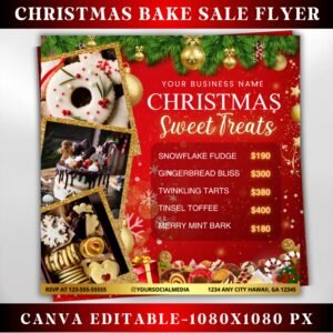 Christmas Sweet Treats Flyer Diy Flyer Template Design
