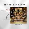 New Year Party Flyer 2025 Canva Template Flyer - Image 3