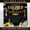 Tax Prep Flyer Canva Template Tax Prep Instagram