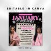 January Booking Flyer New Year Booking Flyer Appointment - Image 3