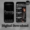 Weekly Instagram Story Calendar Lash Tech Nail Tech - Image 3