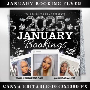 January booking flyer New Year Booking Flyer Holiday