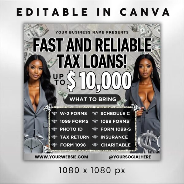 4 Tax Preparation Bundle Flyer Tax Prep Instagram - Image 5