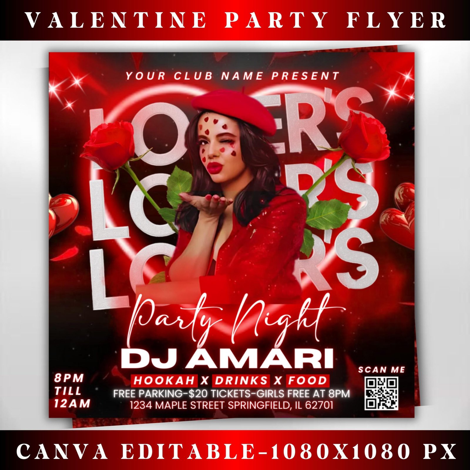 Valentines Day Party Flyer Valentines Day Flyer Valentines