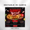 Dinner Sale Flyer Sunday deal Special Flyer Restaurant - Image 3