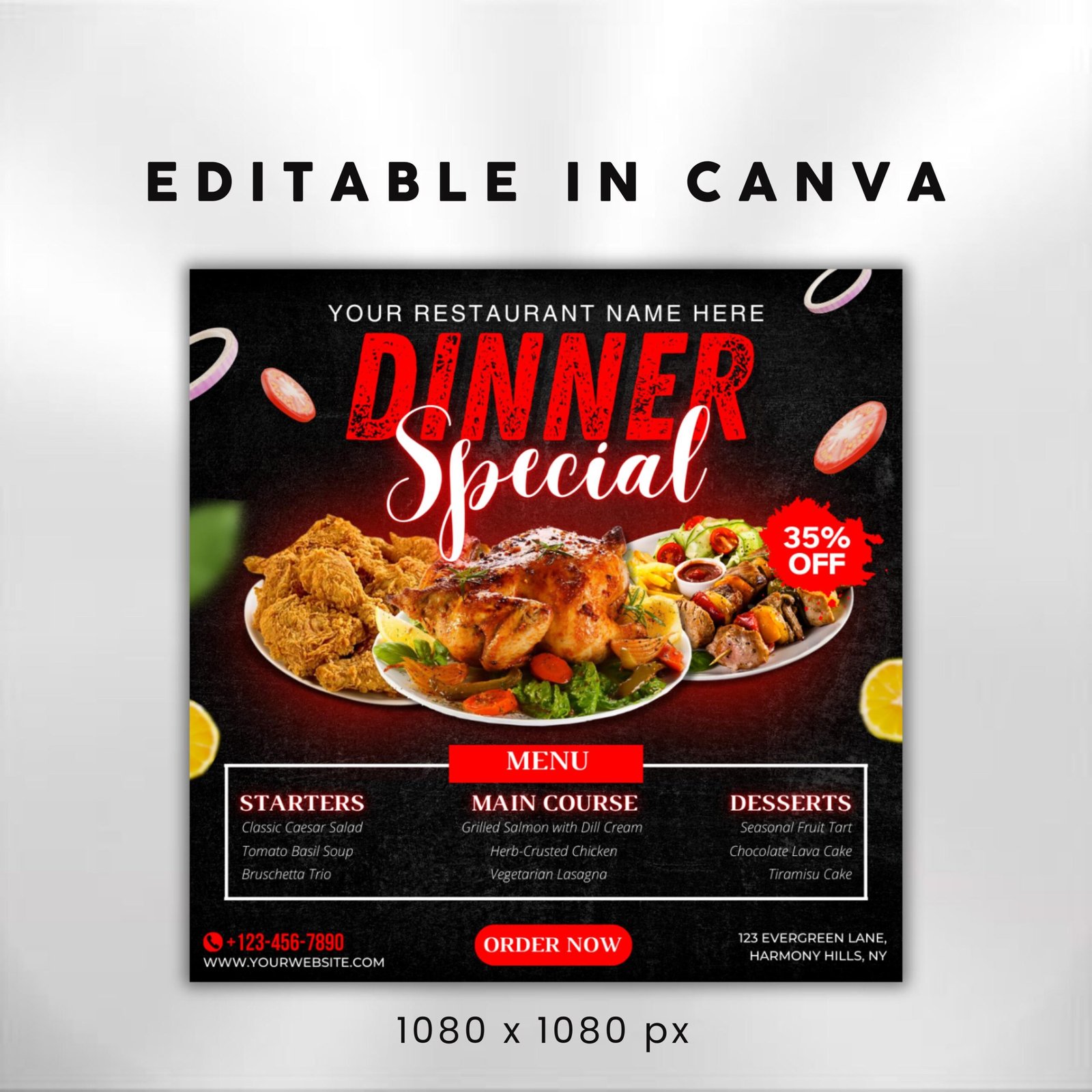 Dinner Sale Flyer Sunday deal Special Flyer Restaurant - Image 3