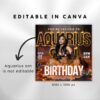 Aquarius Birthday Flyer Birthday Girl Happy Birthday Flyer - Image 3