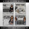 4 Tax Preparation Bundle Flyer Tax Prep Instagram