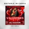 Valentines Day Party Flyer Valentines Day Flyer Valentines - Image 3