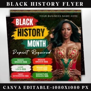 February Booking Flyer Black History Month Flyer Black
