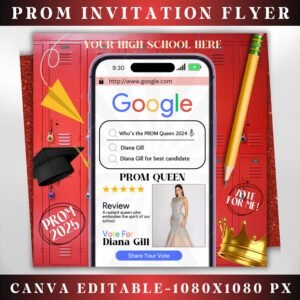 Prom Invitation Flyer Prom Event Flyer Prom Invitation