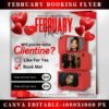 February Booking Flyer Valentines Day Booking Flyer Hair
