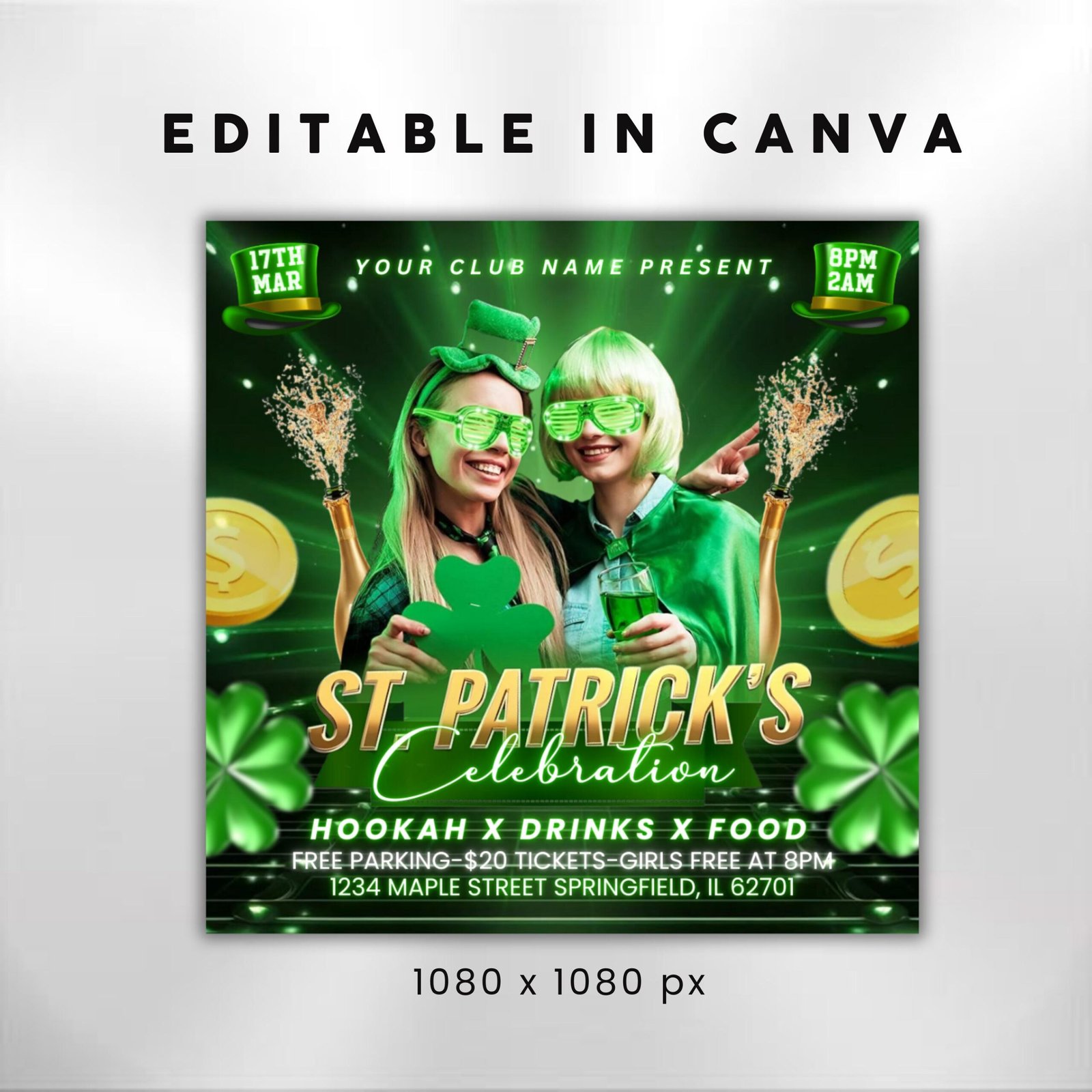 Saint Patrick's Day Party Flyer St Patrick's Day - Image 3