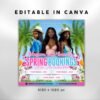 Spring Break Flyer Spring Booking Flyer Editable Spring - Image 3