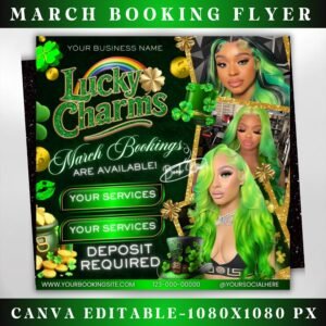 March Booking Flyer St.Patricks Day Flyer March Books