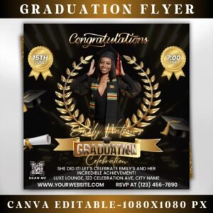 Class Of 2025 Graduation Flyer Canva Graduation Invite