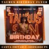 Taurus Season Party Flyer Birthday Szn Flyer Taurus