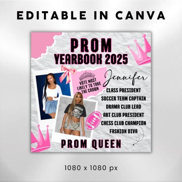 Prom Vote Campaign Flyer Prom Flyer Prom Season - Image 3
