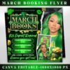 March Booking Flyer St.Patricks Day Flyer March Books