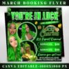 March Booking Flyer St.Patricks Day Flyer March Books