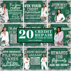 Credit Repair Bundle Credit Repair Instagram Templates Credit