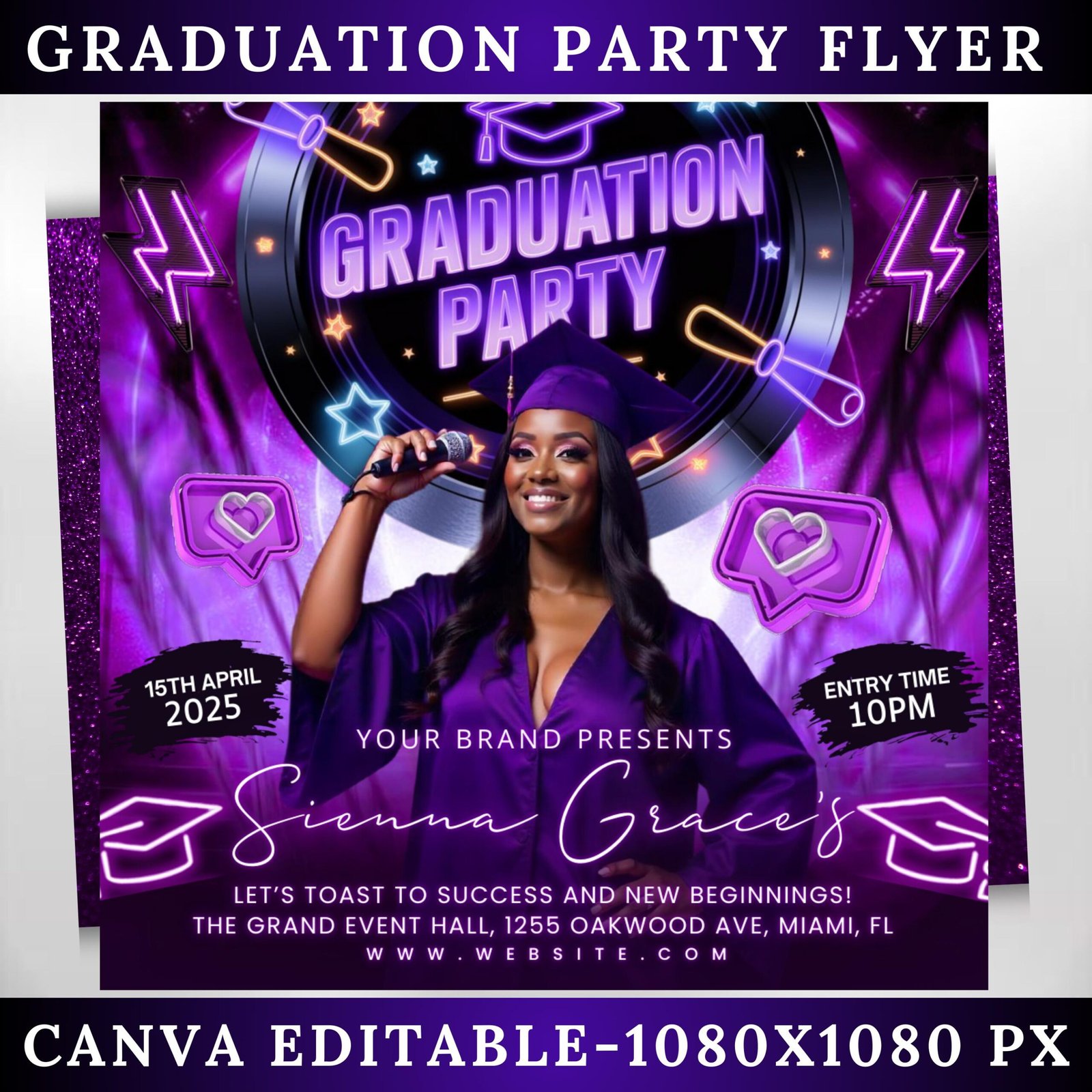 Graduation Party Flyer Grad Party Invite Class of